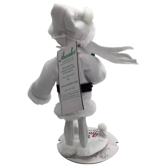 NWT ANNALEE DOLLS 9" Very Merry White Elf 510420 Christmas Decor 2020 Posable - Picture 7 of 7